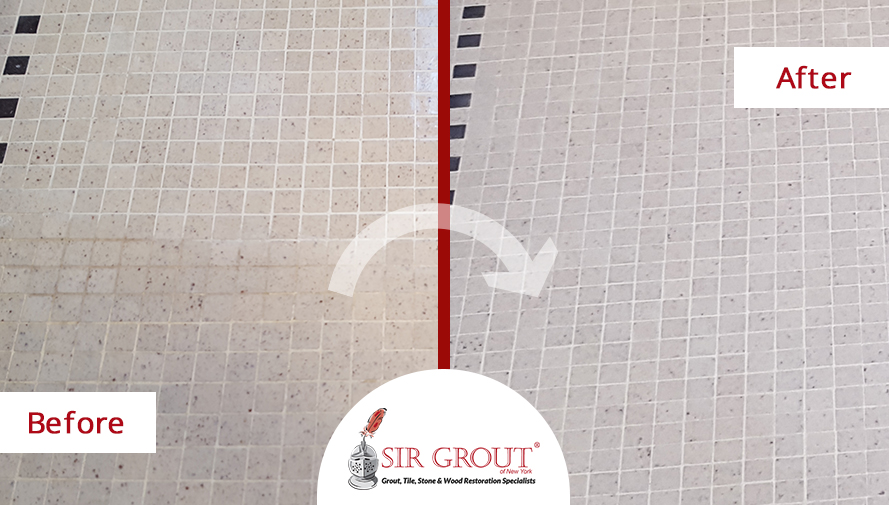 Grout Recoloring Restored This Manhattan Bathroom Floor From The 1930s