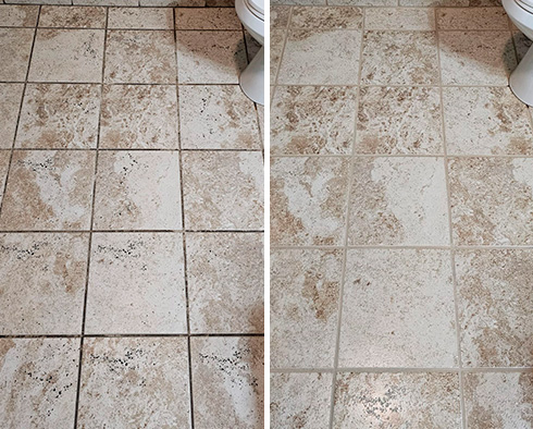Floor Restored by Our Tile and Grout Cleaners in Lincoln Square, NY