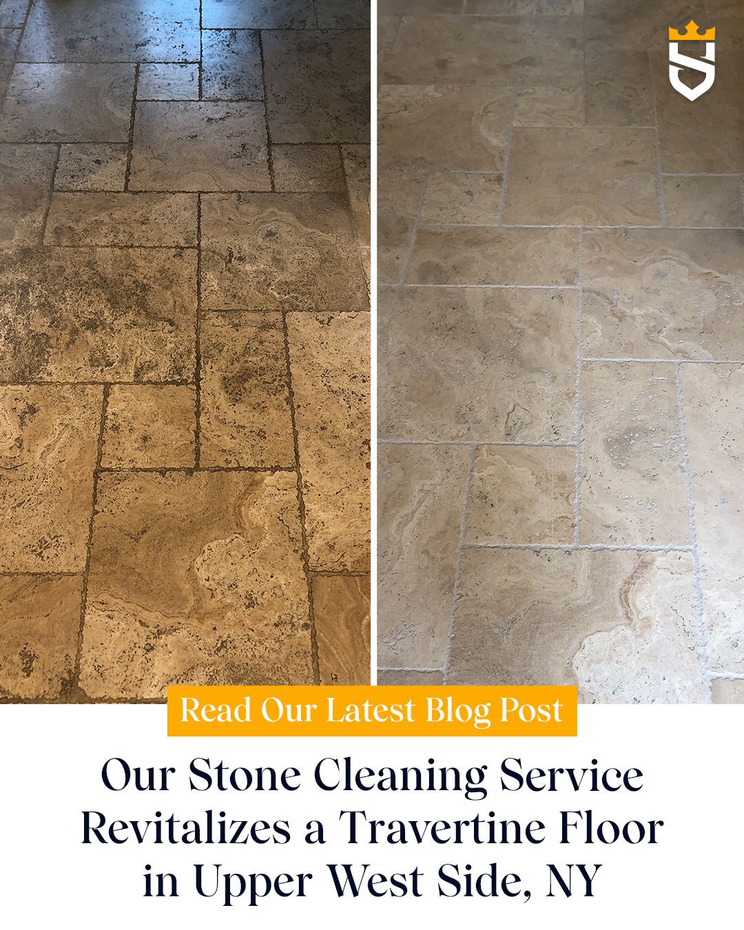 Our Stone Cleaning Service Revitalizes a Travertine Floor in Upper West Side, NY