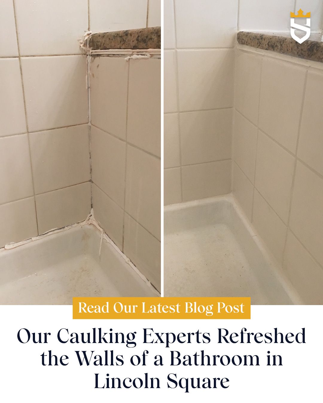 Our Caulking Experts Refreshed the Walls of a Bathroom in Lincoln Square